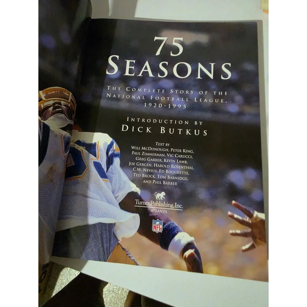 NFL 75 Seasons The Complete Story of the National Football League 1920-1995 Book